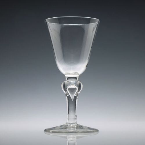 LARGE GEORGIAN BALUSTER STEM GOBLET C1730 - ADDITIONAL PHOTO 1