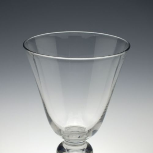 LARGE GEORGIAN BALUSTER STEM GOBLET C1730 - ADDITIONAL PHOTO 5