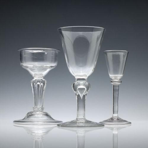 LARGE GEORGIAN BALUSTER STEM GOBLET C1730 - ADDITIONAL PHOTO 8