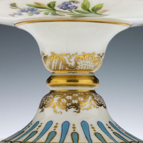 HAND PAINTED MINTON BOTANICAL DESSERT SERVICE C1880 - ADDITIONAL PHOTO 8