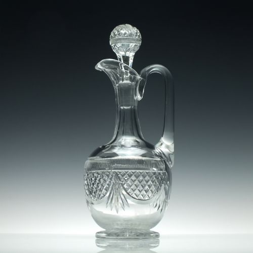 RARE EDINBURGH LEITH GLASS CLARET JUG C1910 - ADDITIONAL PHOTO 1