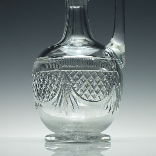 RARE EDINBURGH LEITH GLASS CLARET JUG C1910 - ADDITIONAL PHOTO 2
