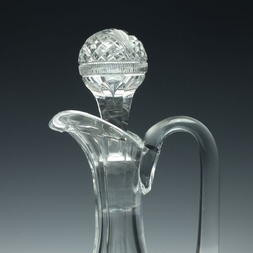 RARE EDINBURGH LEITH GLASS CLARET JUG C1910 - ADDITIONAL PHOTO 3
