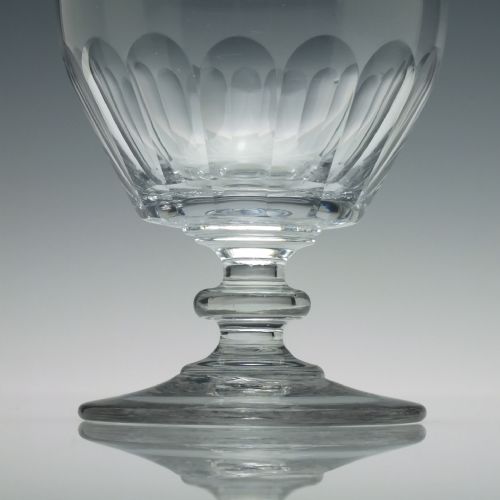 GEORGIAN INCURVED BUCKET BOWL GLASS RUMMER C1820 - ADDITIONAL PHOTO 3