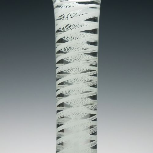 'IRISH' OPAQUE TWIST CORDIAL GLASS WITH DOMED FOOT C1760 - ADDITIONAL PHOTO 3