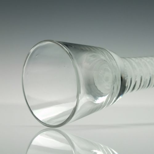'IRISH' OPAQUE TWIST CORDIAL GLASS WITH DOMED FOOT C1760 - ADDITIONAL PHOTO 4