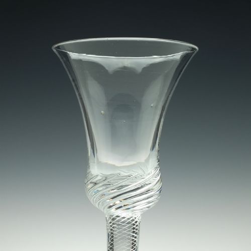 GEORGIAN AIR TWIST WINE GLASS GOBLET C1750 - ADDITIONAL PHOTO 1