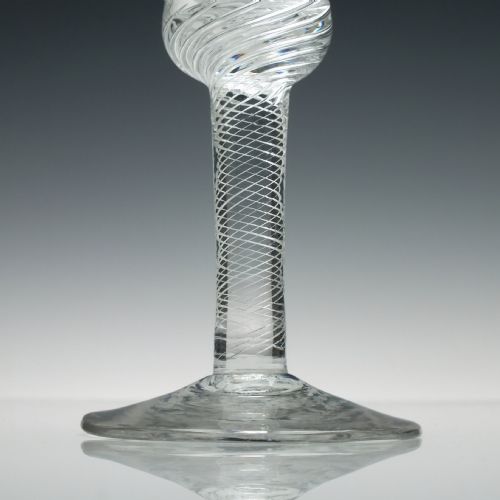 GEORGIAN AIR TWIST WINE GLASS GOBLET C1750 - ADDITIONAL PHOTO 2