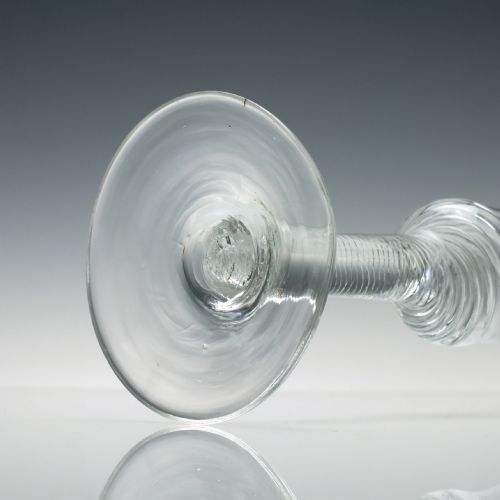 GEORGIAN AIR TWIST WINE GLASS GOBLET C1750 - ADDITIONAL PHOTO 4