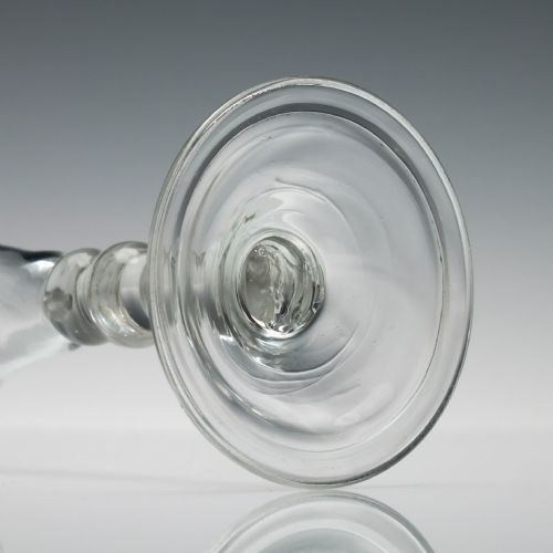 GEORGIAN BALUSTROID GIN GLASS C1740 - ADDITIONAL PHOTO 6