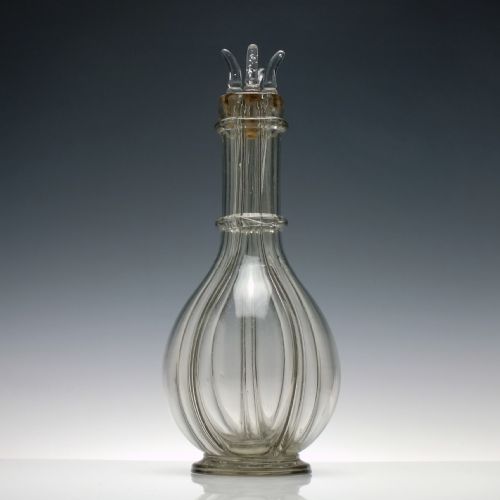 MID 19TH CENTURY SEGMENTED LIQUEUR DECANTER - ADDITIONAL PHOTO 1