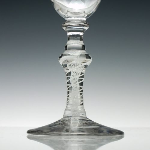 VERY RARE 18TH CENTURY COMPOSITE WINE GOBLET C1760 - ADDITIONAL PHOTO 3