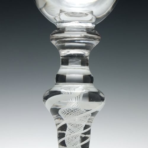 VERY RARE 18TH CENTURY COMPOSITE WINE GOBLET C1760 - ADDITIONAL PHOTO 5