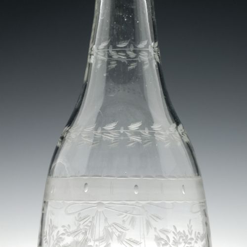 ROCOCO ENGRAVED SUGARLOAF DECANTER C1800 - ADDITIONAL PHOTO 2