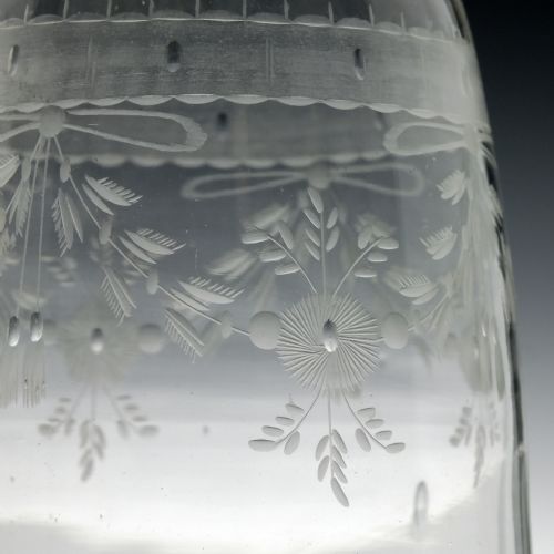 ROCOCO ENGRAVED SUGARLOAF DECANTER C1800 - ADDITIONAL PHOTO 3
