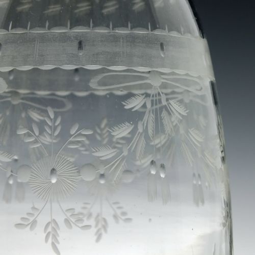 ROCOCO ENGRAVED SUGARLOAF DECANTER C1800 - ADDITIONAL PHOTO 4