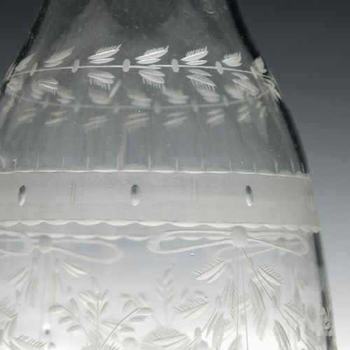 ROCOCO ENGRAVED SUGARLOAF DECANTER C1800 - ADDITIONAL PHOTO 5