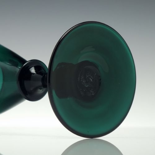 PAIR BRISTOL GREEN WINE GLASSES C1800 - ADDITIONAL PHOTO 8