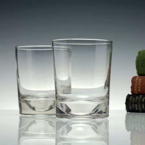 pair of 19th century glass tumblers c1870 - CATEGORY: ANTIQUE GLASS - DATED VICTORIAN