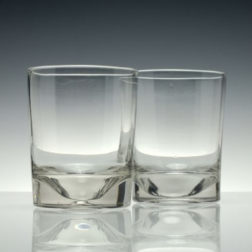 PAIR OF 19TH CENTURY GLASS TUMBLERS C1870 - ADDITIONAL PHOTO 1