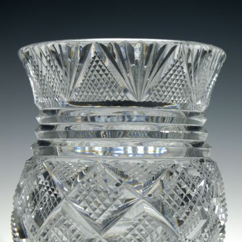 IRISH OR SCOTTISH THISTLE GLASS STANDING BOWL C1830 - ADDITIONAL PHOTO 1