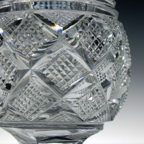 IRISH OR SCOTTISH THISTLE GLASS STANDING BOWL C1830 - ADDITIONAL PHOTO 2