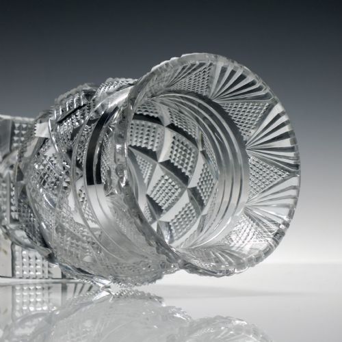 IRISH OR SCOTTISH THISTLE GLASS STANDING BOWL C1830 - ADDITIONAL PHOTO 3