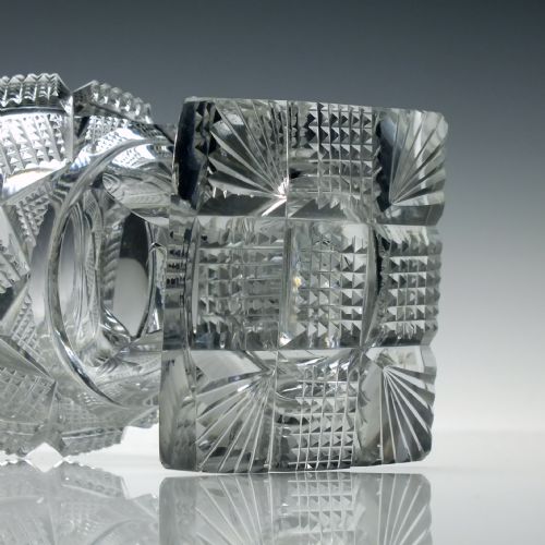 IRISH OR SCOTTISH THISTLE GLASS STANDING BOWL C1830 - ADDITIONAL PHOTO 5