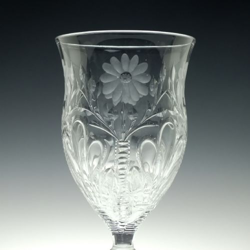 A RARE SET OF SIX 19TH CENTURY STEVENS WILLIAMS GLASS GOBLETS C1890 - ADDITIONAL PHOTO 2