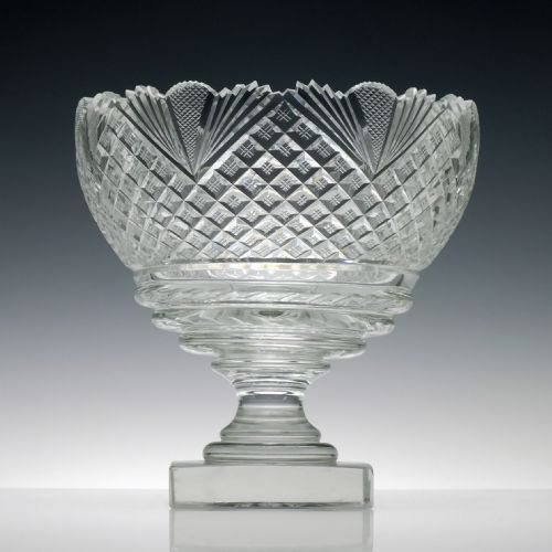 IRISH WATERFORD CUT GLASS SERVING BOWL C1840 - ADDITIONAL PHOTO 1