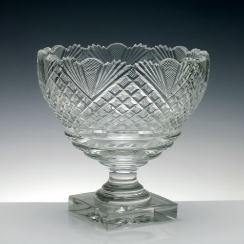 IRISH WATERFORD CUT GLASS SERVING BOWL C1840 - ADDITIONAL PHOTO 2