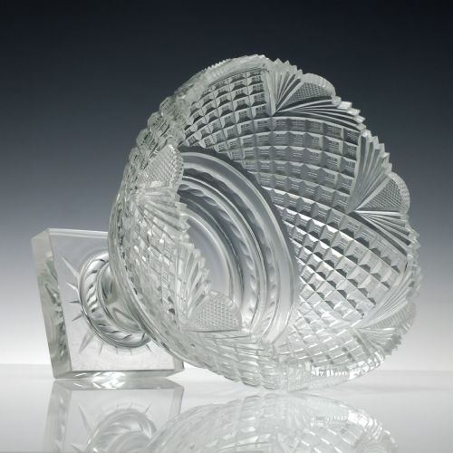 IRISH WATERFORD CUT GLASS SERVING BOWL C1840 - ADDITIONAL PHOTO 3