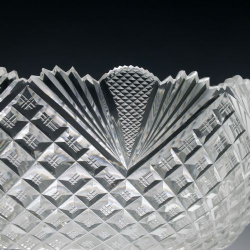 IRISH WATERFORD CUT GLASS SERVING BOWL C1840 - ADDITIONAL PHOTO 4