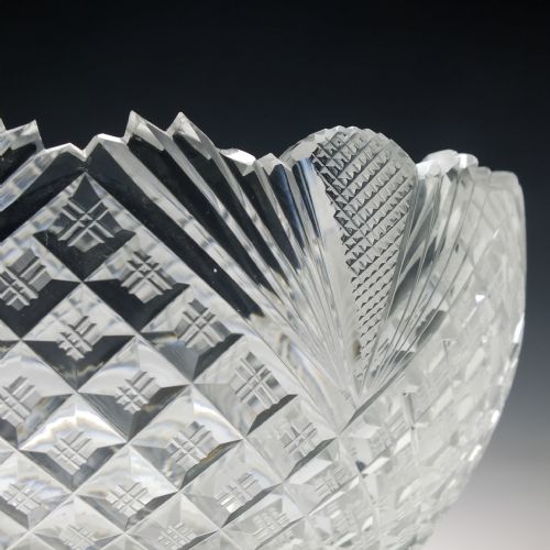 IRISH WATERFORD CUT GLASS SERVING BOWL C1840 - ADDITIONAL PHOTO 7