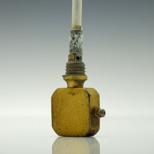 BOHEMIAN ART DECO GILDED BLUE GLASS PERFUME BOTTLE C1930 - ADDITIONAL PHOTO 3