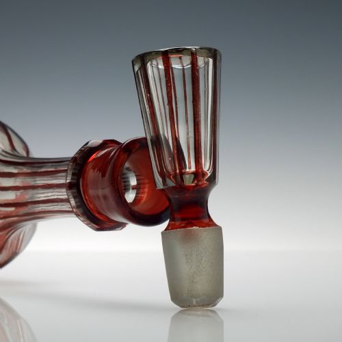 VICTORIAN ENGRAVED GLASS DECANTER C1860 - ADDITIONAL PHOTO 5