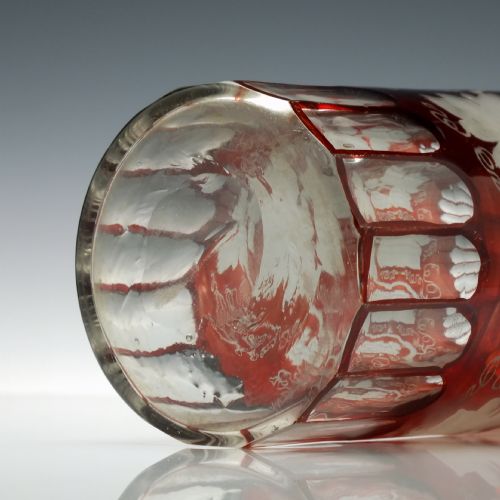 VICTORIAN ENGRAVED GLASS DECANTER C1860 - ADDITIONAL PHOTO 7