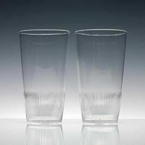 PAIR OF ANTIQUE 19TH CENTURY PINT GLASS TUMBLERS C1890 - ADDITIONAL PHOTO 1