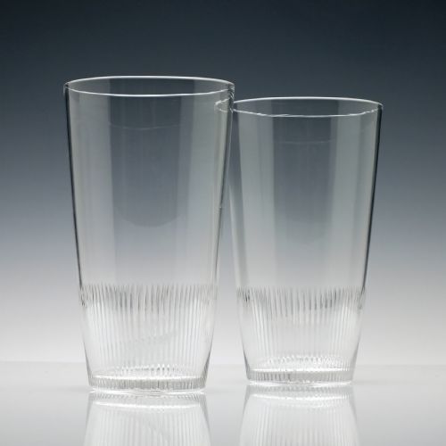 PAIR OF ANTIQUE 19TH CENTURY PINT GLASS TUMBLERS C1890 - ADDITIONAL PHOTO 2