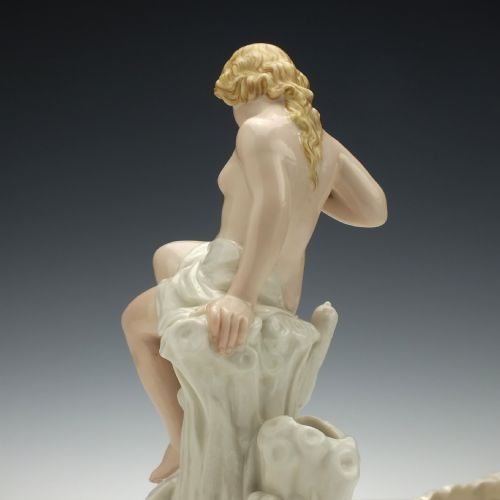 RARE PAIR OF ROYAL WORCESTER PORCELAIN TROUGH CENTERPIECES 1869 - ADDITIONAL PHOTO 4