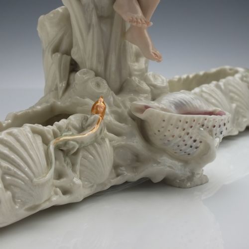 RARE PAIR OF ROYAL WORCESTER PORCELAIN TROUGH CENTERPIECES 1869 - ADDITIONAL PHOTO 6