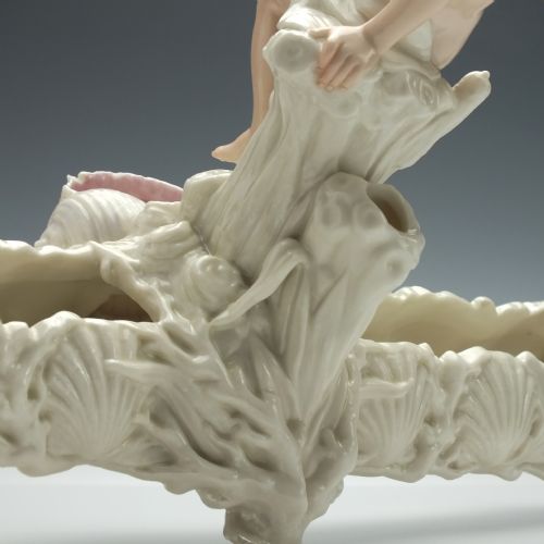 RARE PAIR OF ROYAL WORCESTER PORCELAIN TROUGH CENTERPIECES 1869 - ADDITIONAL PHOTO 11