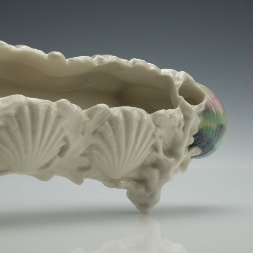 RARE PAIR OF ROYAL WORCESTER PORCELAIN TROUGH CENTERPIECES 1869 - ADDITIONAL PHOTO 12