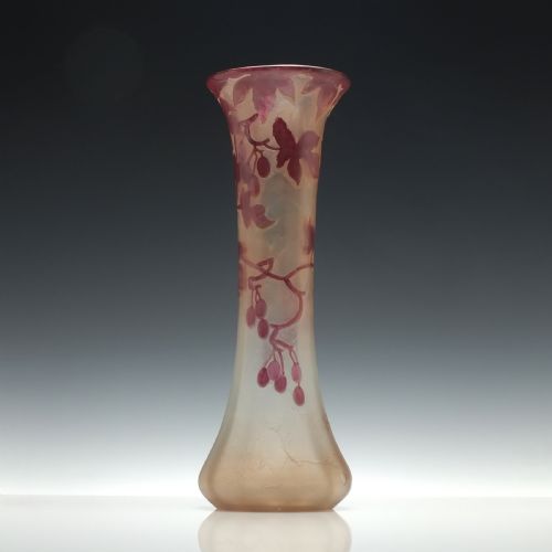 legras 'rubis series' glass vase - CATEGORY: ANTIQUE GLASS - DATED 1900