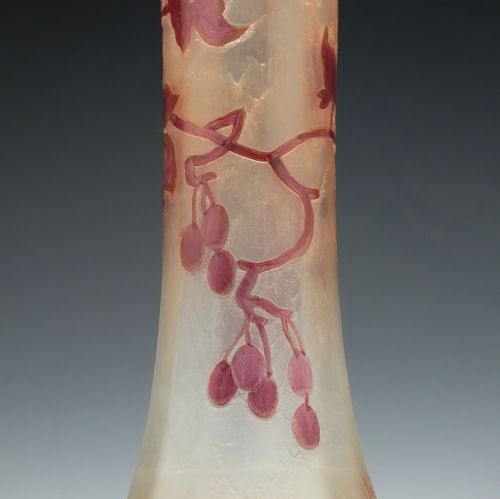 LEGRAS 'RUBIS SERIES' GLASS VASE - ADDITIONAL PHOTO 1