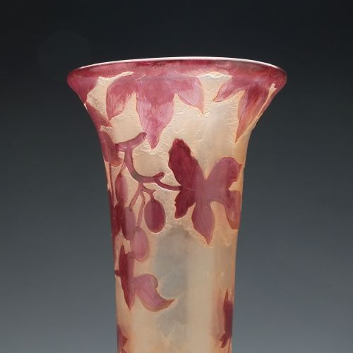 LEGRAS 'RUBIS SERIES' GLASS VASE - ADDITIONAL PHOTO 2