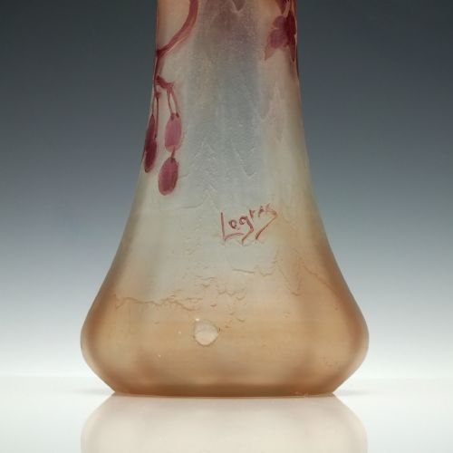 LEGRAS 'RUBIS SERIES' GLASS VASE - ADDITIONAL PHOTO 4