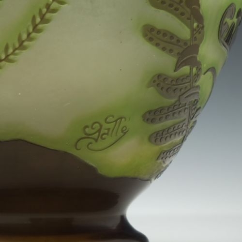FRENCH GALLE CAMEO 'FOUGERES' VASE C1900 - ADDITIONAL PHOTO 6
