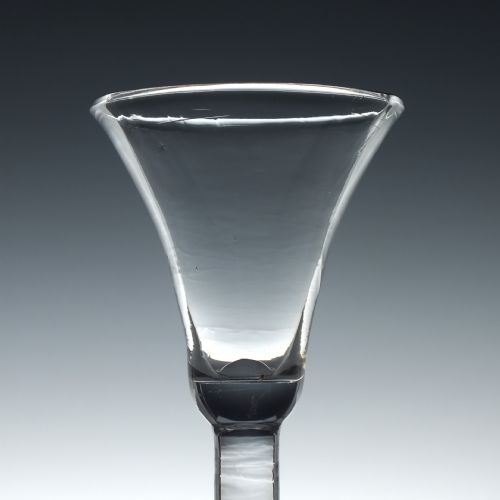 GEORGIAN BALUSTROID WINE GLASS C1740 - ADDITIONAL PHOTO 2