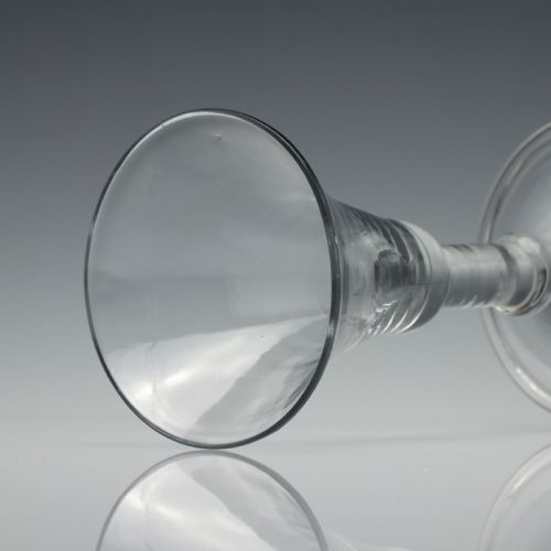 GEORGIAN BALUSTROID WINE GLASS C1740 - ADDITIONAL PHOTO 3